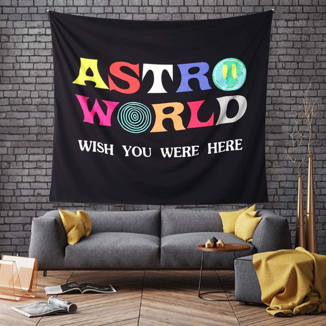 Trendiz Astro World Siyah Duvar Halısı 75x100 W20003