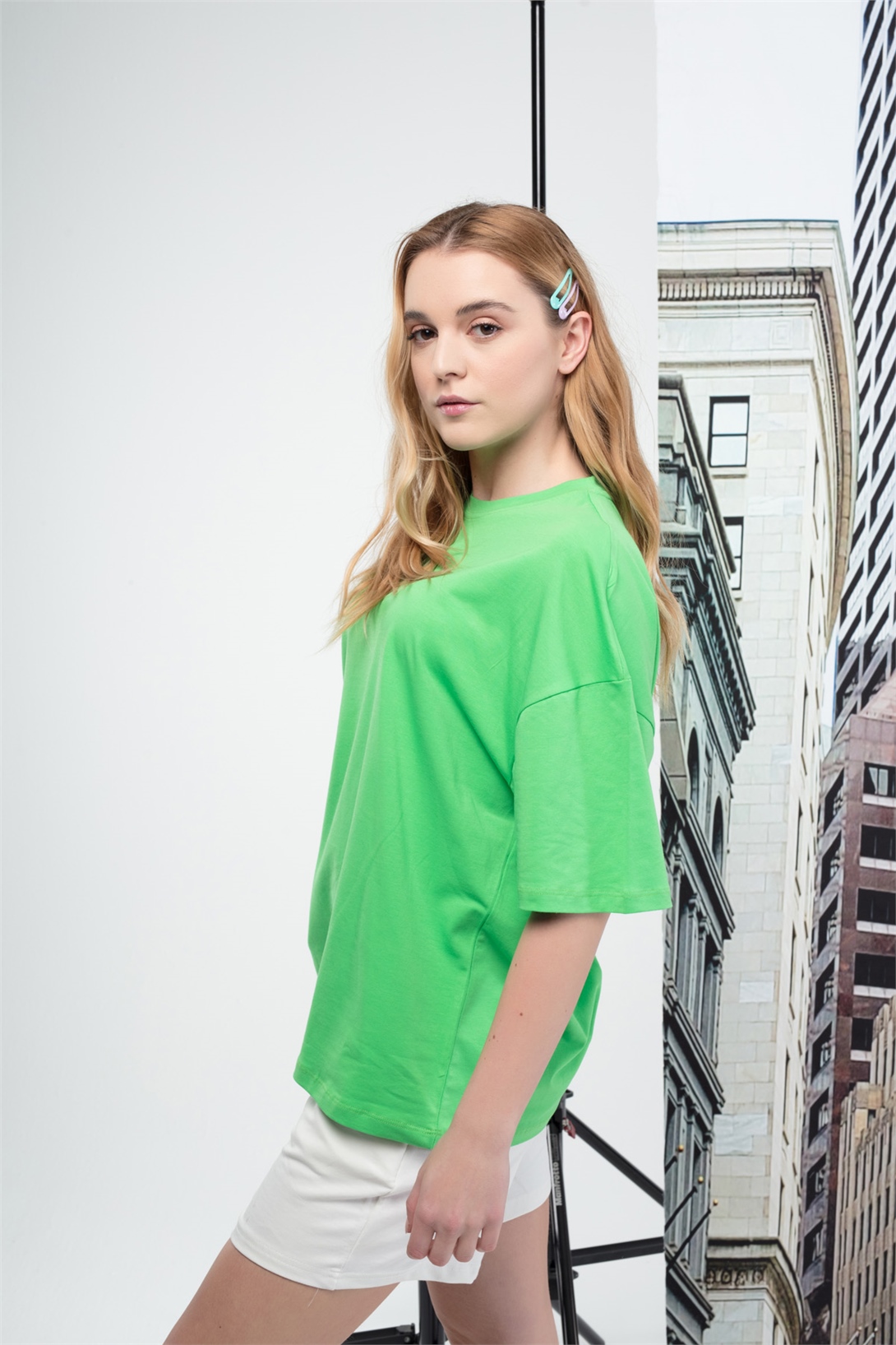 Trendiz Basic Kadın Tshirt Yeşil