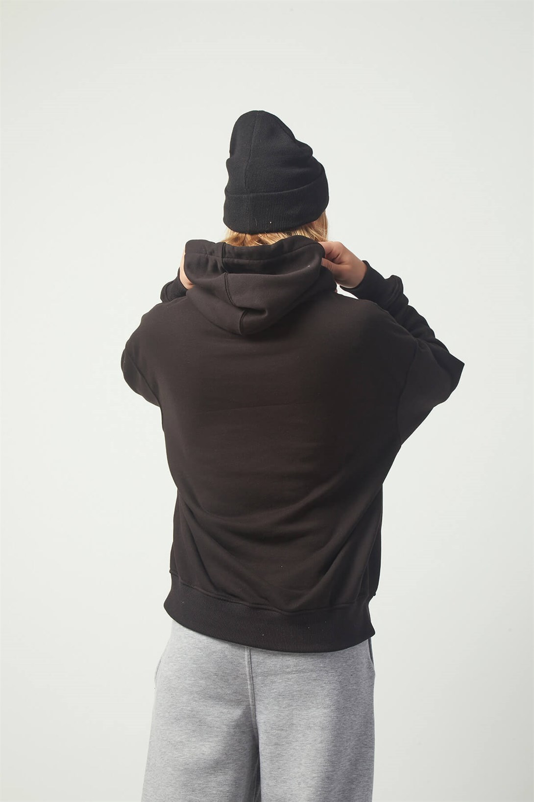 Trendiz Drew Oversıze Sweatshirt Siyah TR30004
