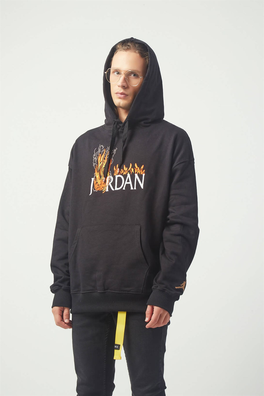 Trendiz jordan Oversıze Sweatshirt Siyah TR30014
