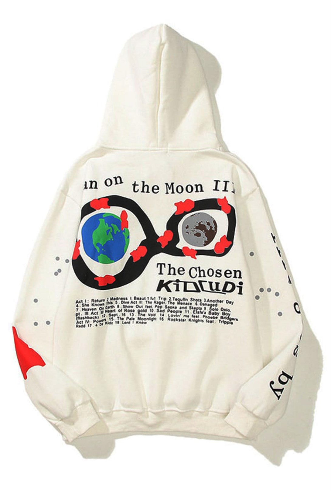 Trendiz Kid Cudi Man of The Moon 3 Beyaz Unisex Sweatshirt