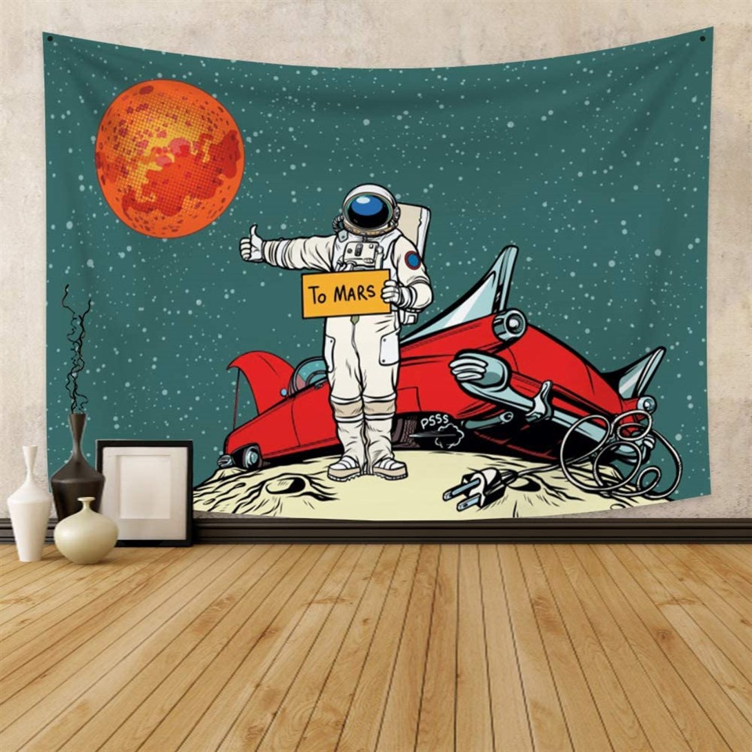Trendiz Mars Astronot Duvar Halısı