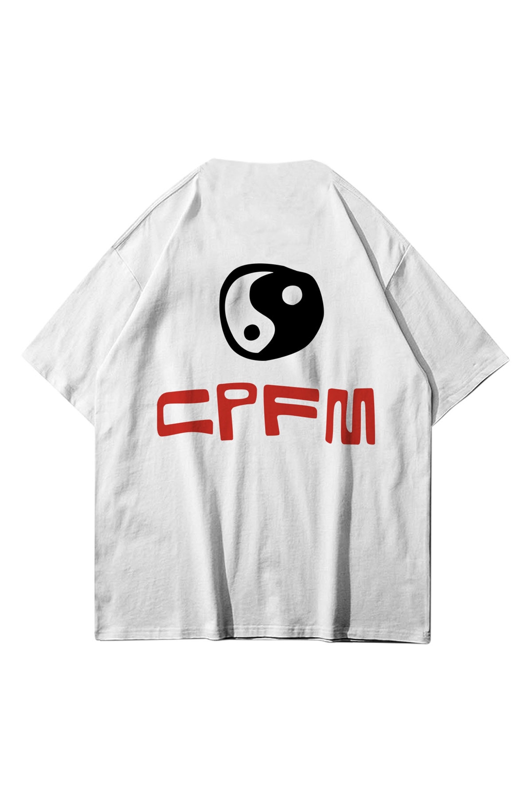 Trendiz Unisex CDG i'm ok! CPFM Beyaz Tshirt