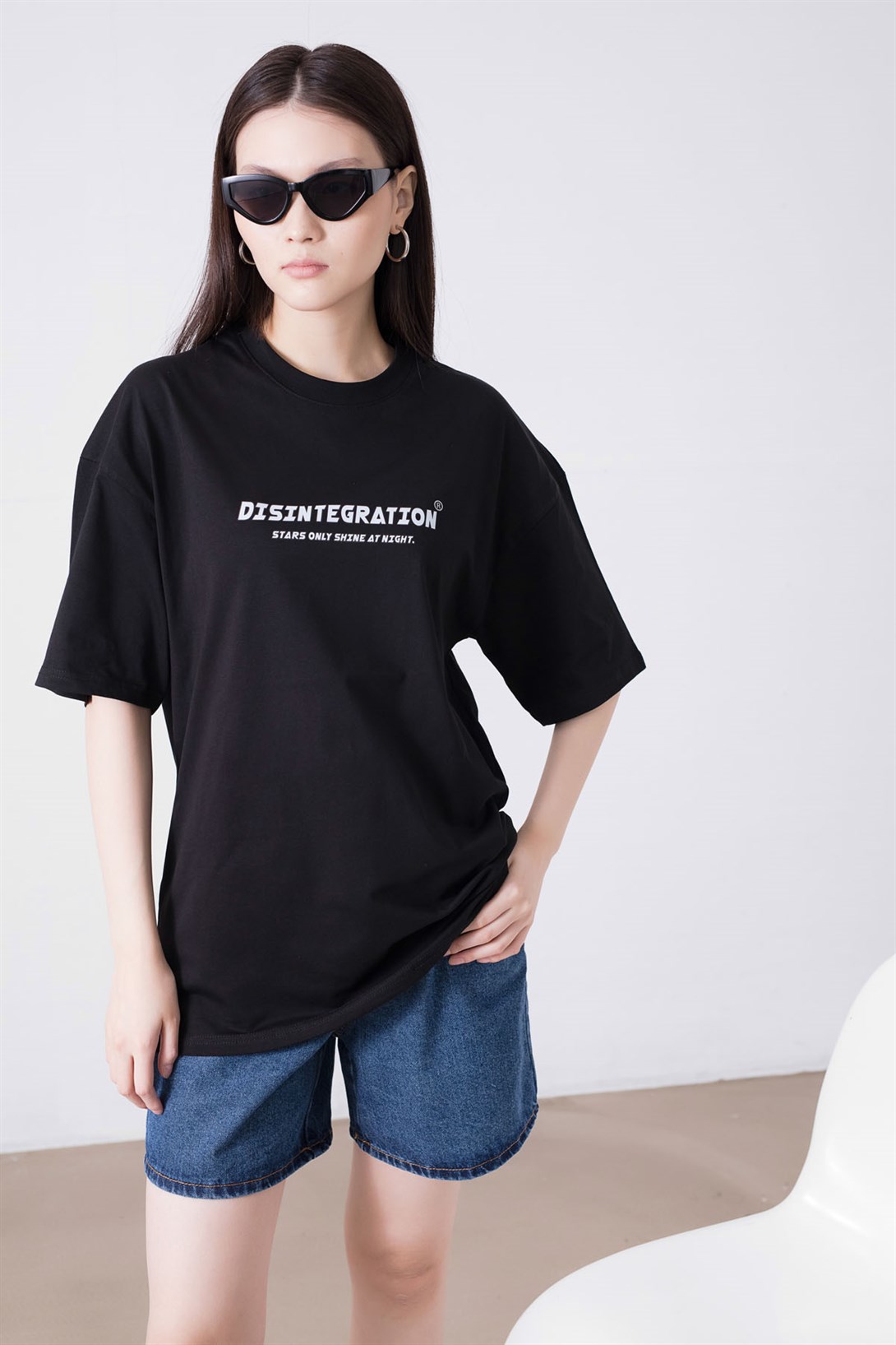 Trendiz Unisex Disintegration Siyah Tshirt