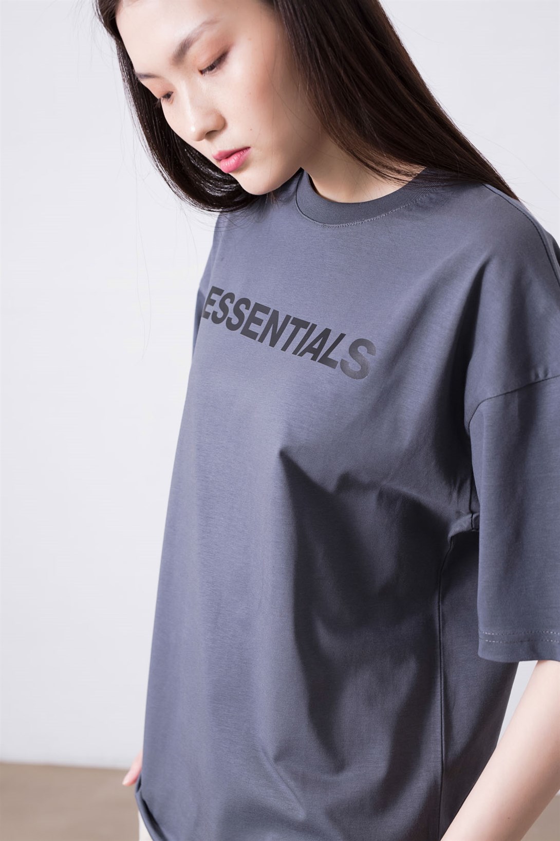 Trendiz Unisex Essentials Antrasit Tshirt