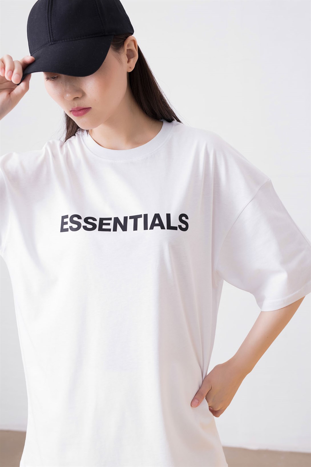 Trendiz Unisex Essentials Beyaz Tshirt