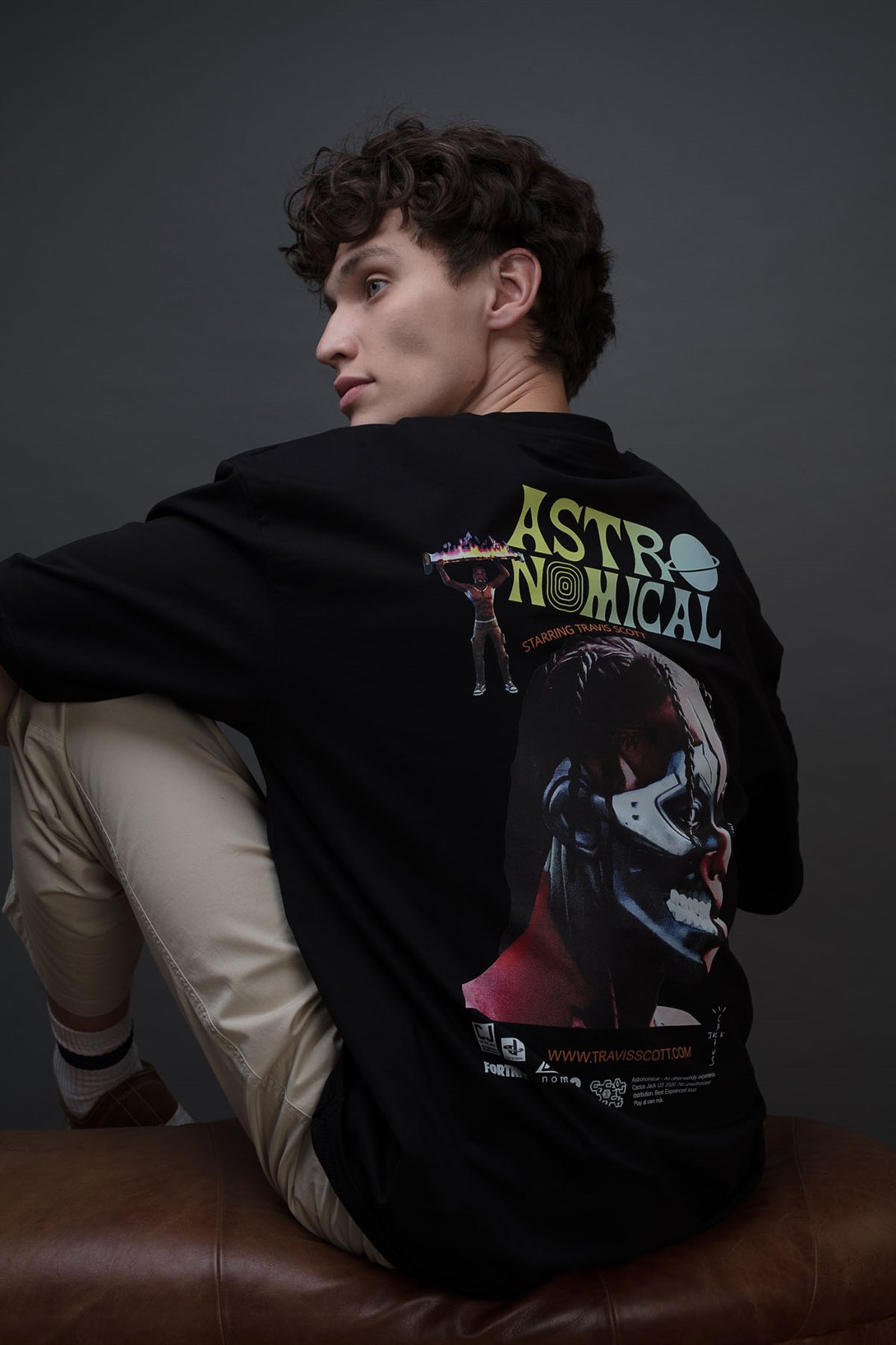 Trendiz Unisex Fortnite Astronomical Siyah Tshirt