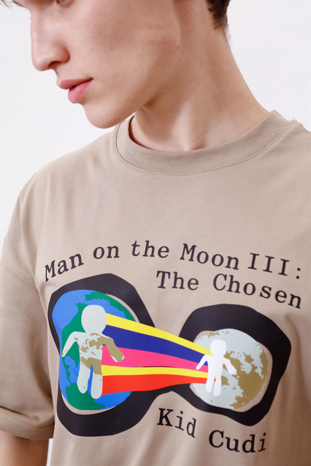 Trendiz Unisex Man on the Moon 3 Kid Cudi Taş Tshirt