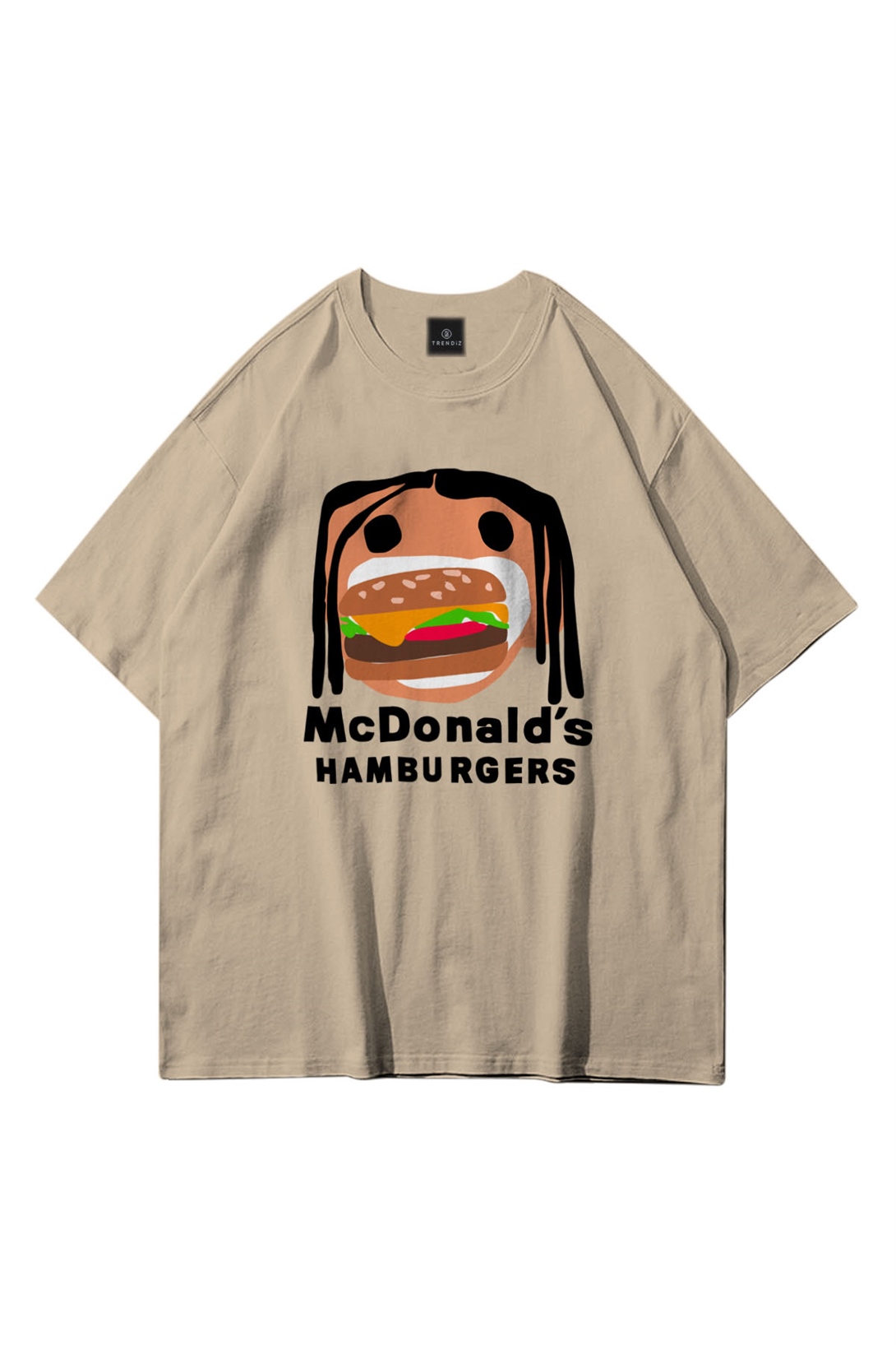 Trendiz Unisex Mc Hamburger Travis Scott Taş Tshirt