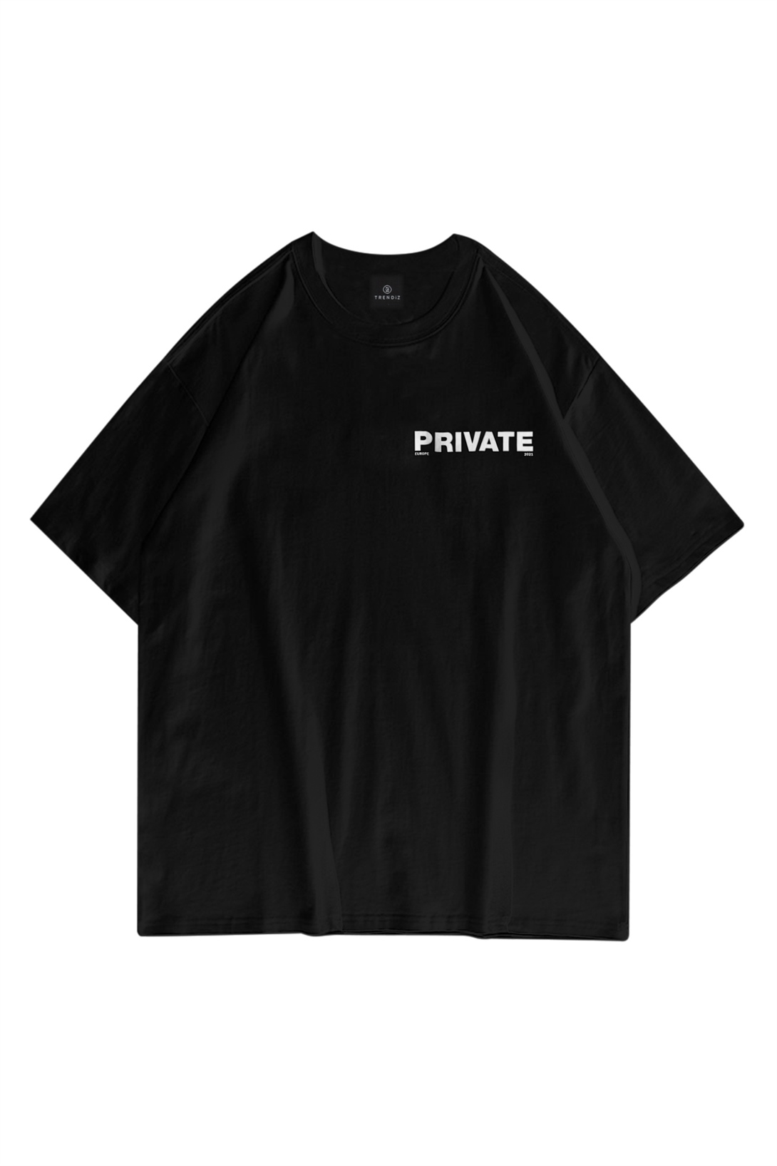 Trendiz Unisex Private Siyah Tshirt