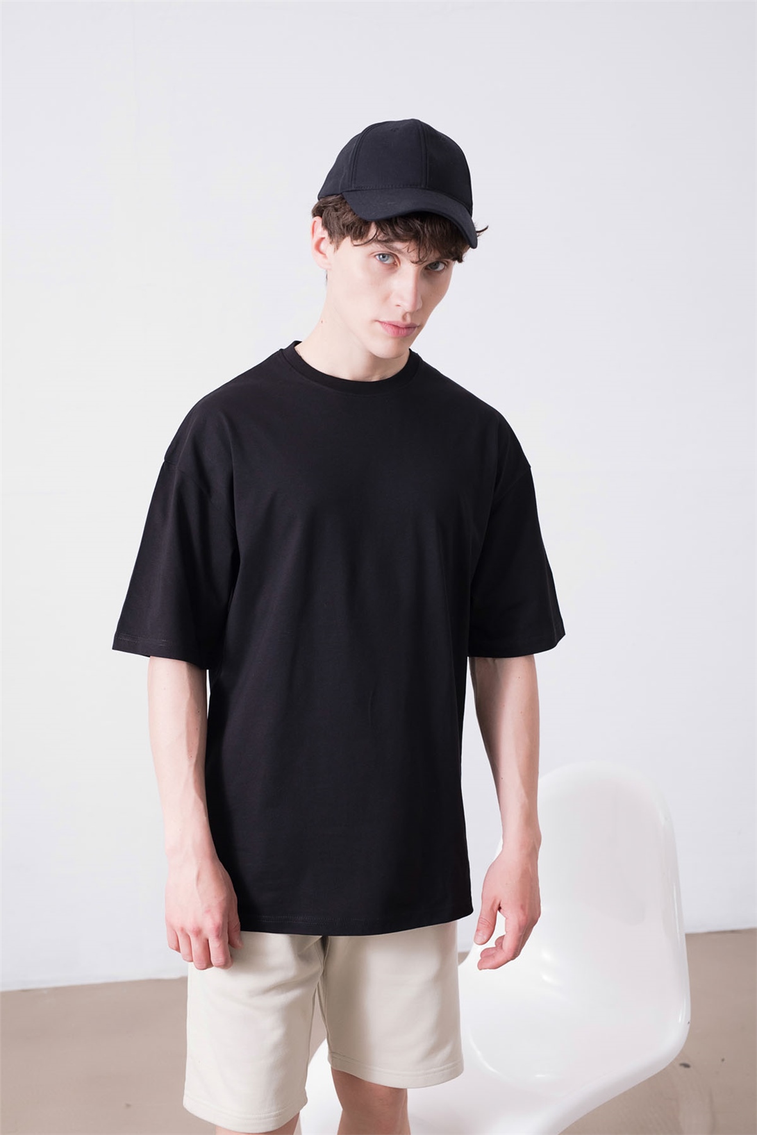 Trendiz Unisex Siyah Basic Tshirt