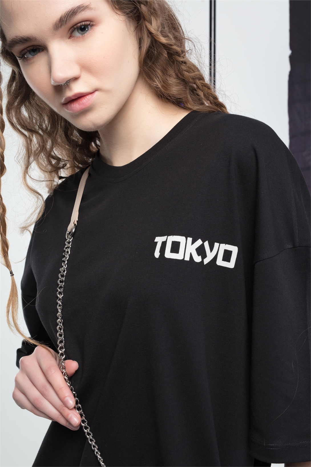 Trendiz Unisex Tokyo Tshirt Siyah