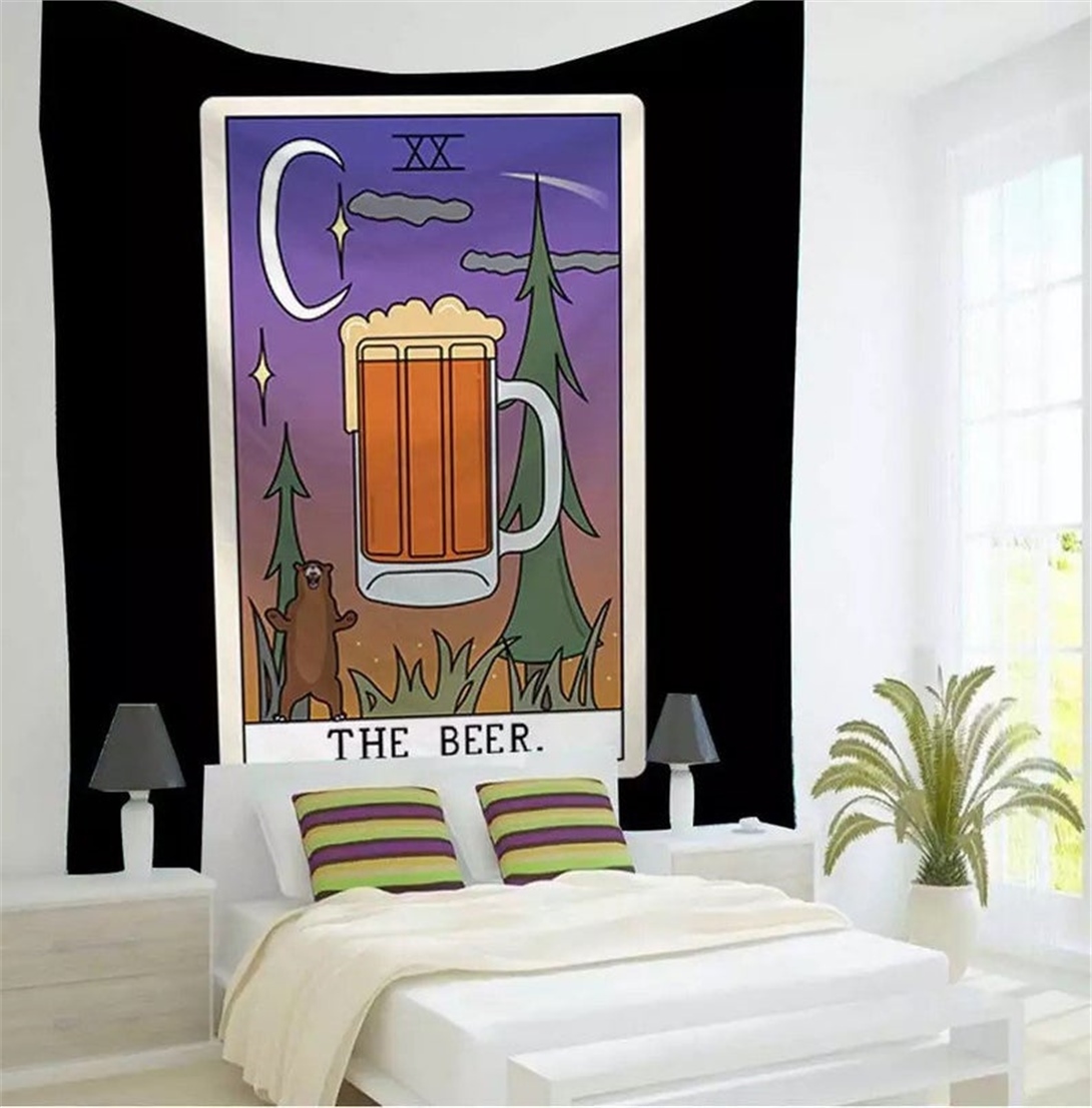 Trendiz The Beer Renkli Duvar Halısı