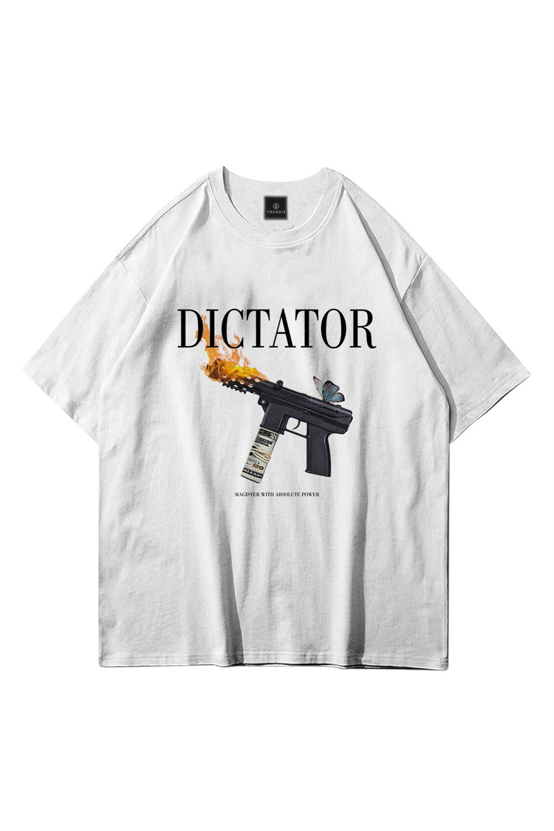 Trendiz Unisex Dictator Beyaz Tshirt