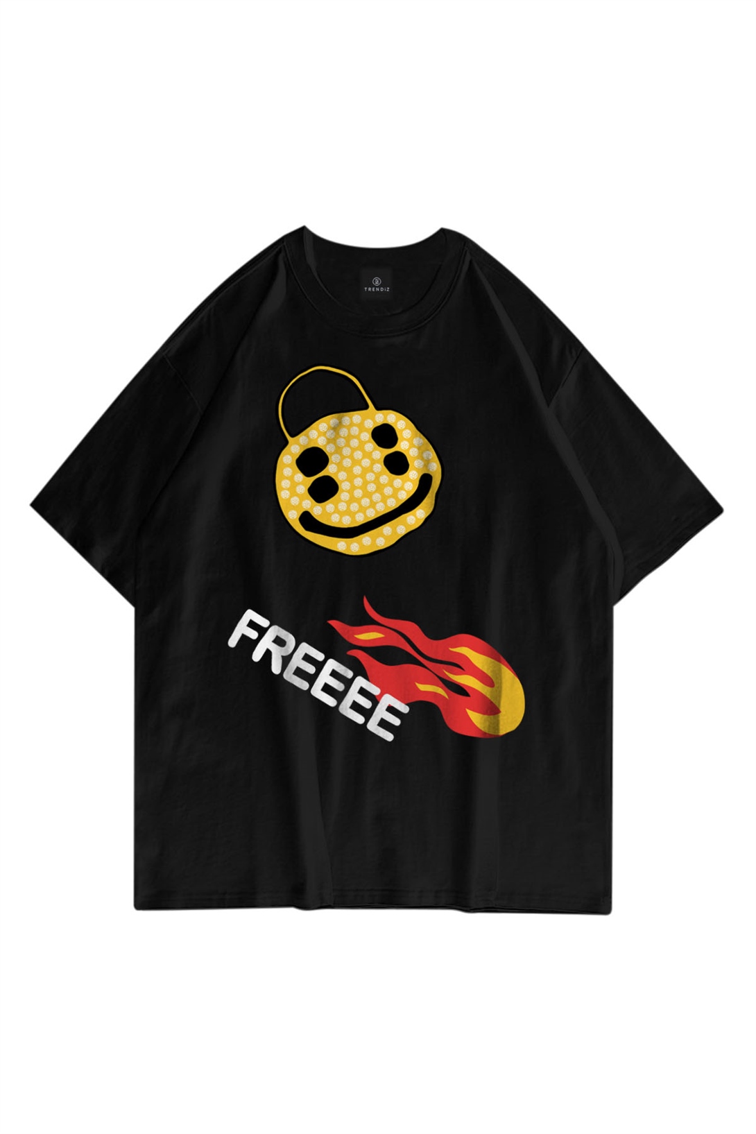 Trendiz Unisex Freee The Birds and The Bees Siyah Tshirt
